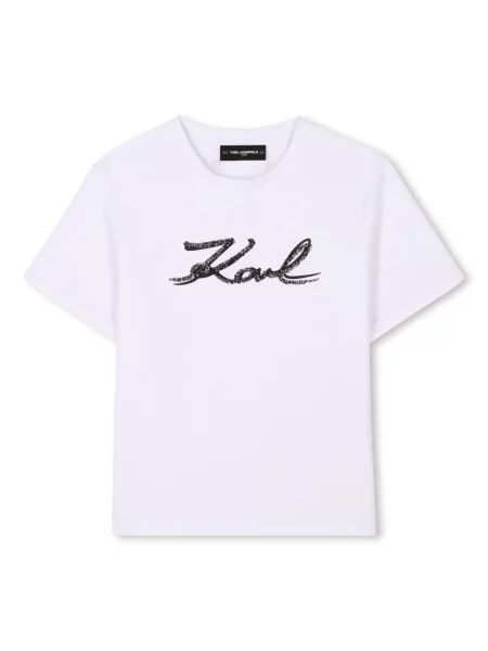 Koszulka dziecięca Karl Lagerfeld biała