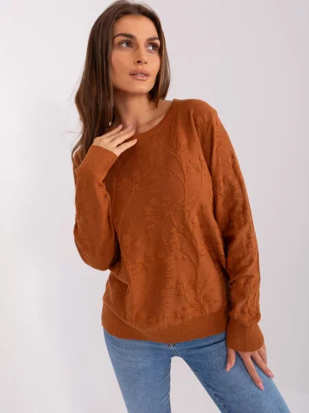Pulover Fashionhunters maro