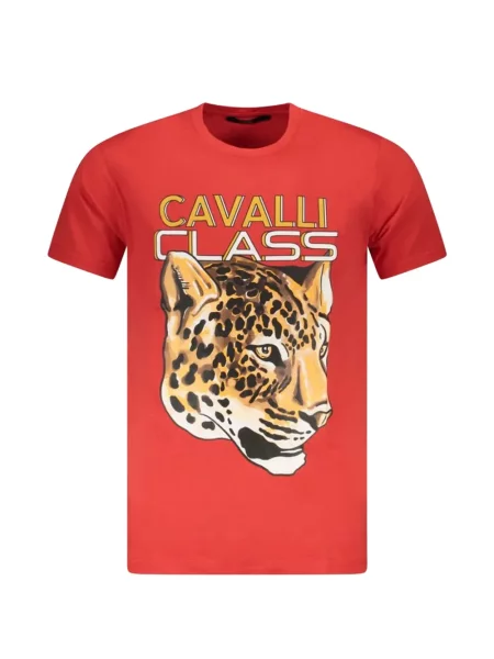 Tricou Cavalli Class cu imagine roșu