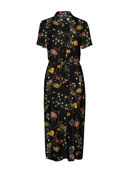 VERO MODA Rochie tip bluză VMEASY portocaliu / roz / negru alb