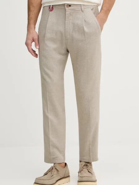 Joop! Pantaloni bărbați cu adaos de in bej