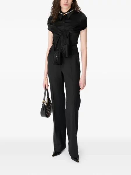 Pantaloni Marine Serre de lână negru