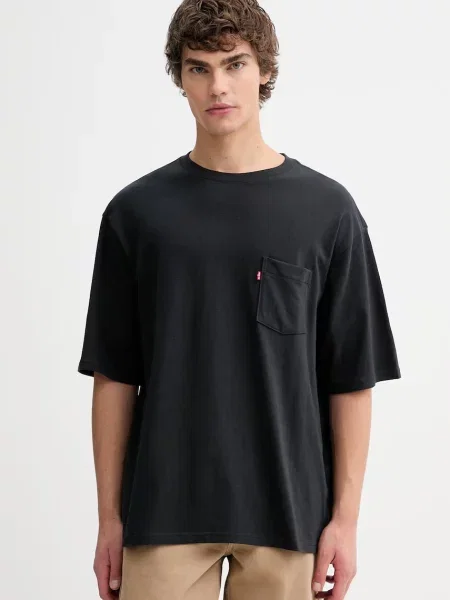 Tričko Levi's HALF SLV PKT černé