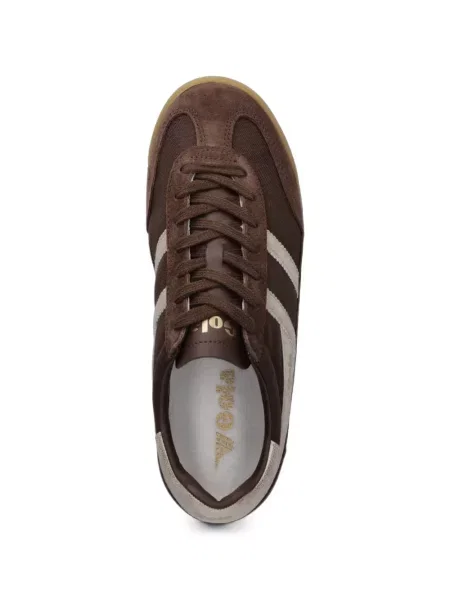 Sneakerși Gola din piele de căprioară maro