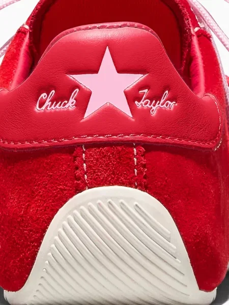 Converse velúr teniszcipő Chuck Taylor Lo piros