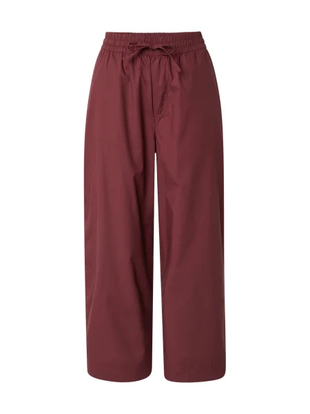 S.Oliver Pantaloni bordeaux roșu