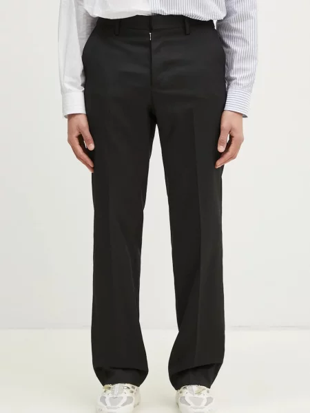 Maison Margiela pantaloni barbati drept negru