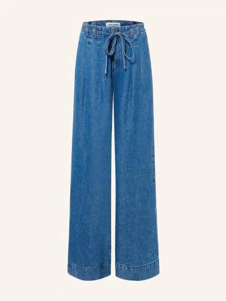 More & More Široké Džíny middle blue denim modré