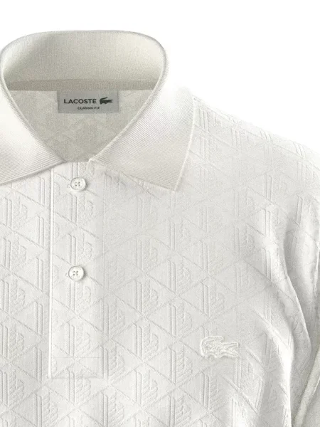 Scurt tricou polo Lacoste alb