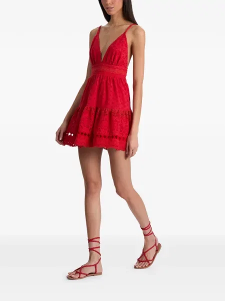 Rochie Alice + Olivia cu broderie roșu