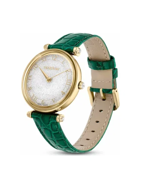 Zegarek Swarovski skórzany zielony