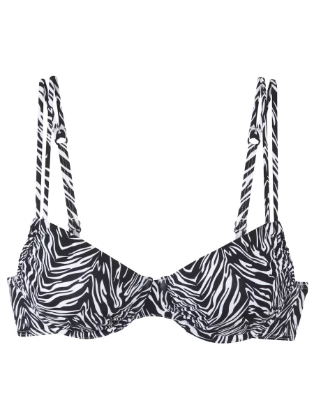 S.Oliver Sutien costum de baie negru alb