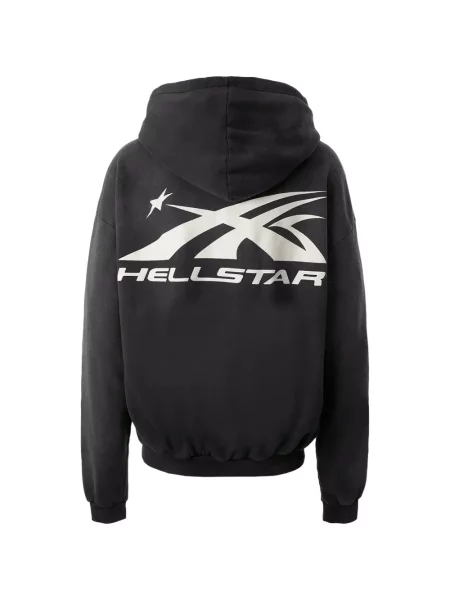 Hanorac cu glugă Hellstar cu imagine negru