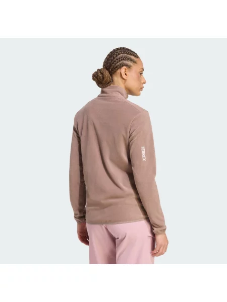 Flísová bunda Terrex Multi Essentials Full hnědá