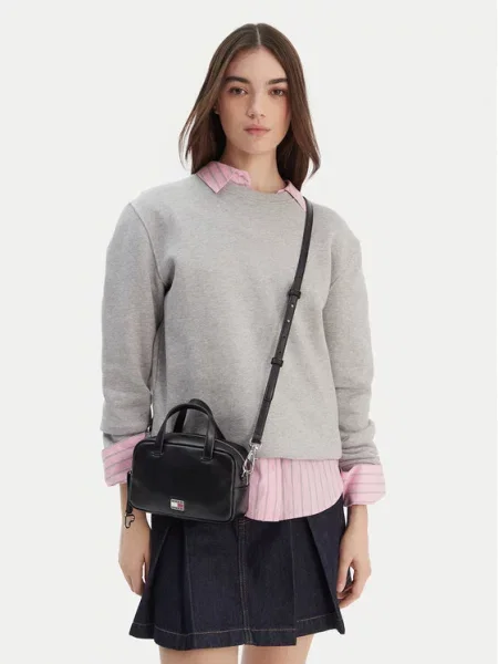Tommy Jeans Дамска чанта Tjw City Trunk Crossover черен