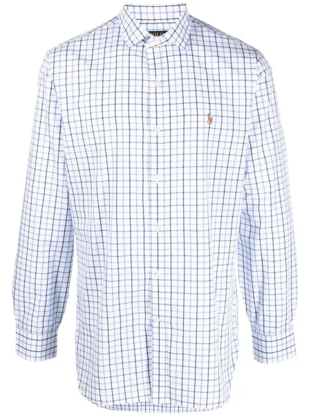 Prsluk Polo Ralph Lauren karirani plava