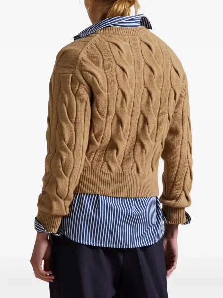 Căciulă Polo Ralph Lauren cu broderie tricotate de costum albastru