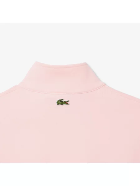 Lacoste Bluza Z Wysokim Kołnierzem różowy
