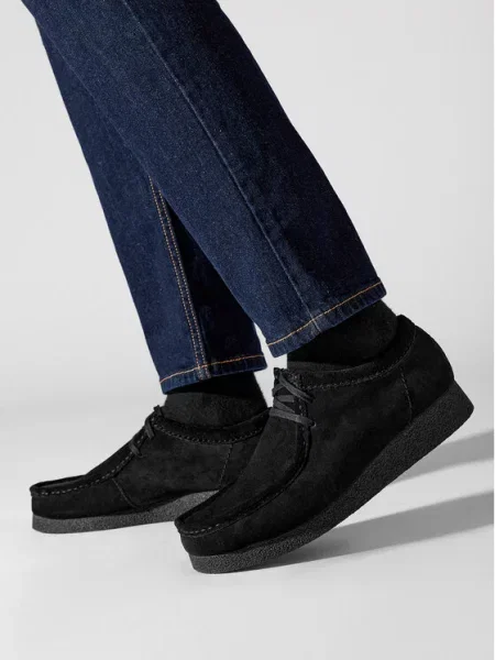 Clarks Mokasini Wallabee Evo črna