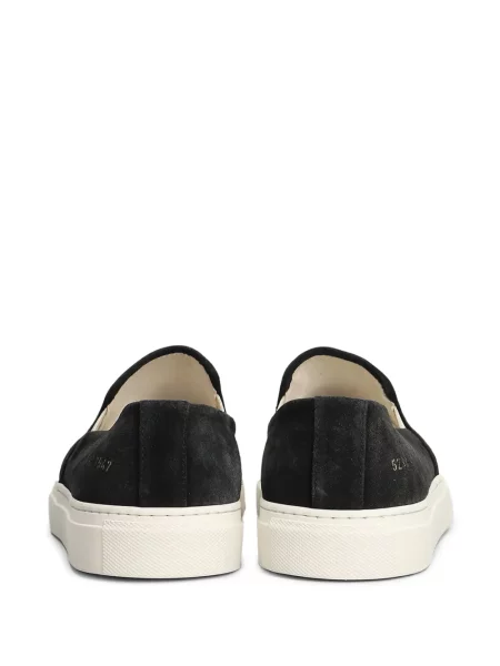 Chiloți Common Projects din piele de căprioară slip-on negru