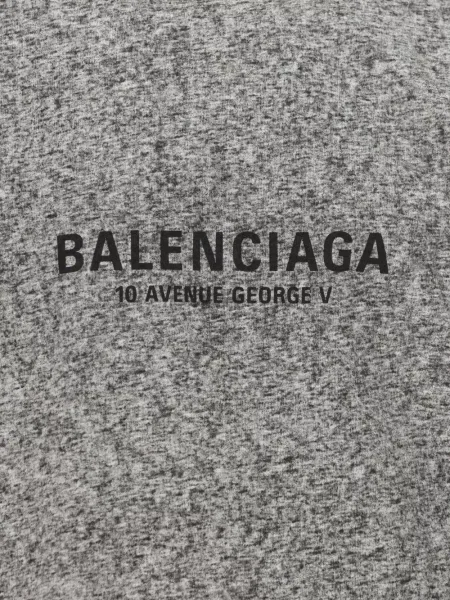 Μελανζέ μπλούζα Balenciaga με σχέδιο γκρι