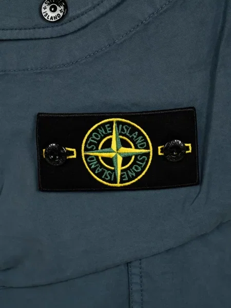 Pantaloni cargo Stone Island cu strasuri albastru