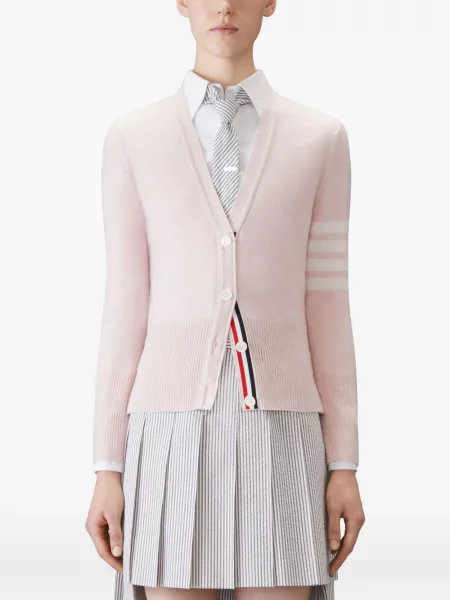 Cardigan Thom Browne din cașmir roz