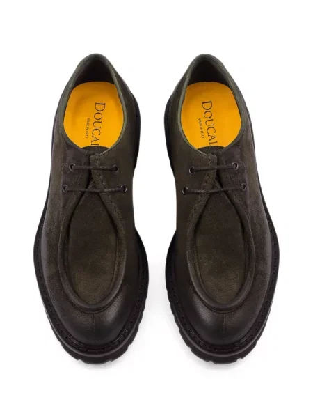 Fűzős szarvasbőr sneaker Doucal's zöld