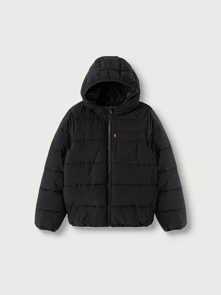 Levi's geacă petrecută pentru copii MEDIUM WEIGHT PUFFER negru