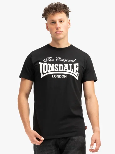LONSDALE Tricou COLSBROOKE negru alb