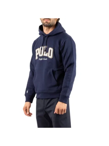 Bluza z kapturem Ralph Lauren z kapturem niebieska