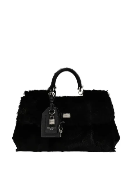Geantă Dolce & Gabbana Sicily negru