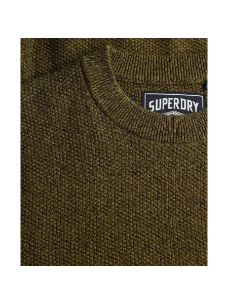Sweter z teksturowanej dzianiny Superdry czarny