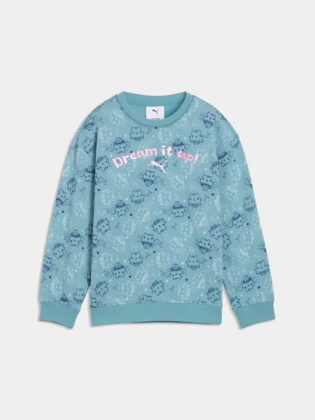 Дитячий Світшот PUMA x Gdh Relaxed Crew комбінований верх синій