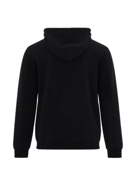 Hanorac cu glugă Ea7 Emporio Armani cu autograf negru