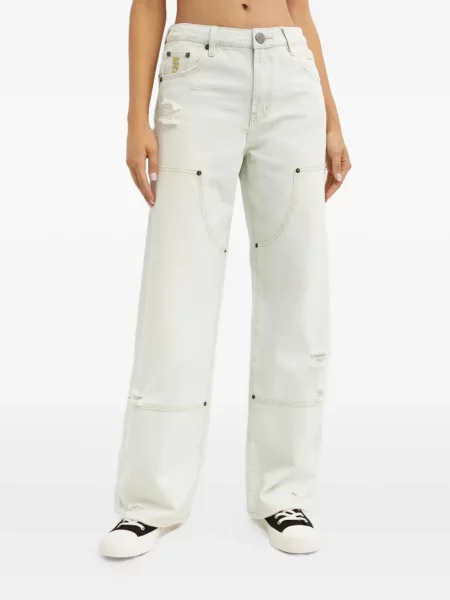 Szerokie jeansy One Teaspoon z przetarciami