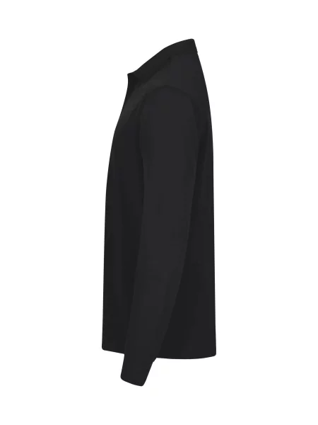 Clique Manhattan L/S Polo z długim rękawem – – Black czarny