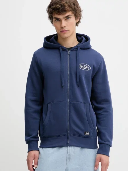Суичър с качулка Von Dutch с качулка синьо