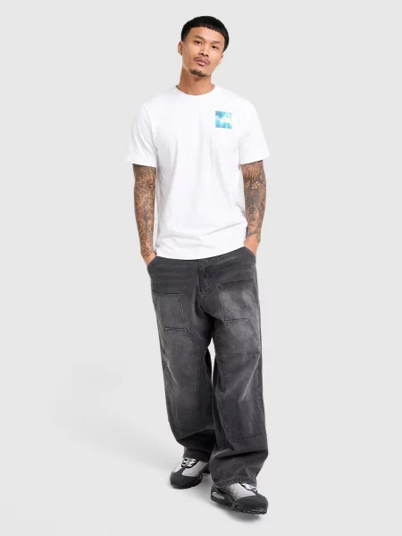 The North Face T-Shirt Regular Photo Mix Rain biała