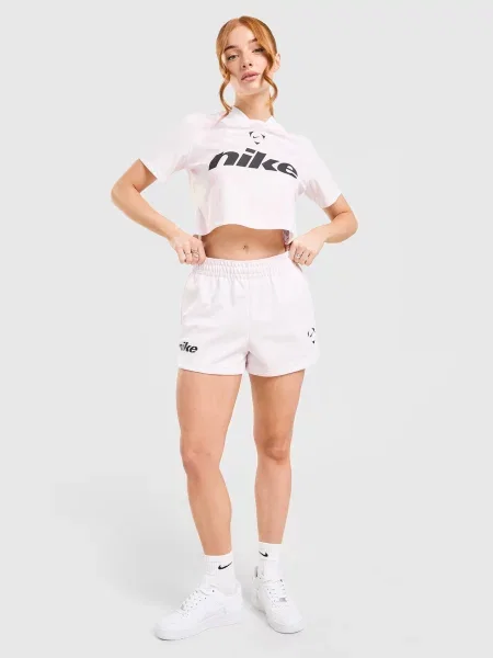 Nike Szorty W Nsw Trnd Ftb Flc różowe