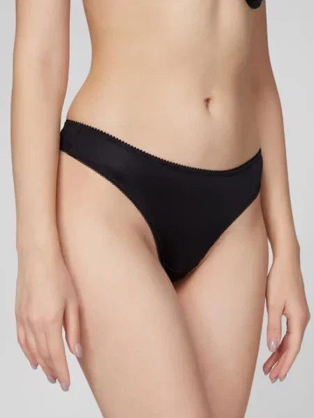 Трусики стринг чорні