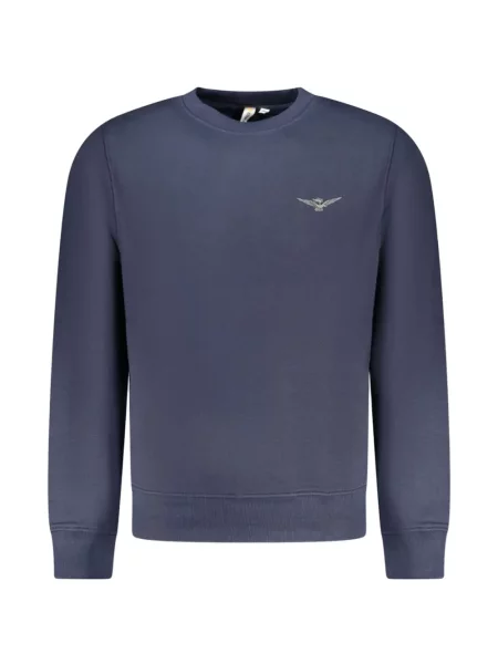 Pulover Aeronautica Militare cu broderie albastru