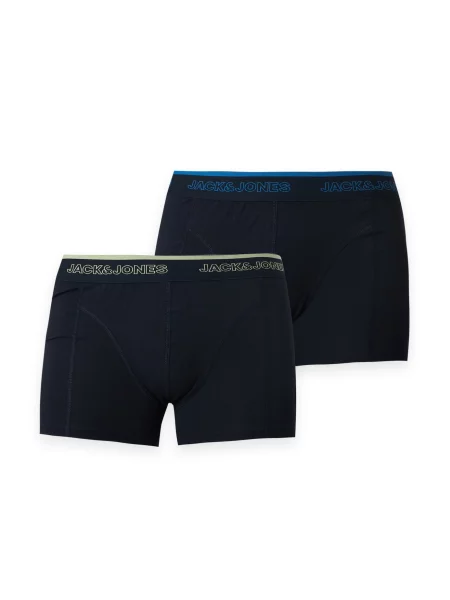 JACK & JONES Boxeri JACADRIAN albastru / verde pastel negru