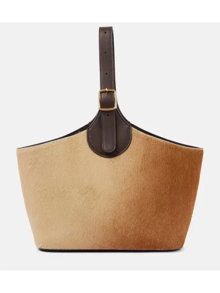 Geantă bucket Loro Piana bej