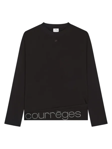 Tricou Courreges lung negru