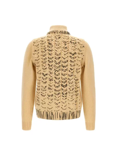 Kardigan Maison Margiela wełniany beżowy