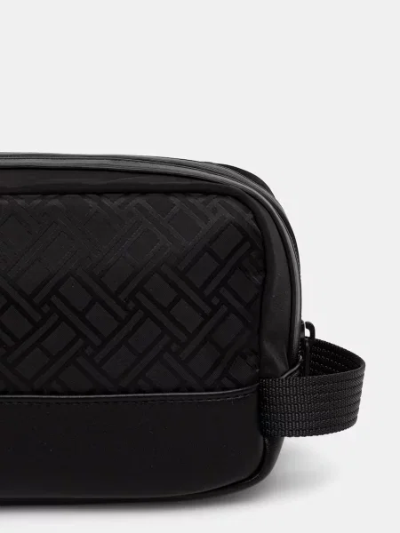Tommy Hilfiger Kosmetyczka Th Jacquard Washbag czarny