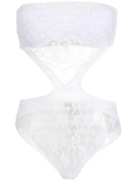 Bluzka Amir Slama koronkowa biała