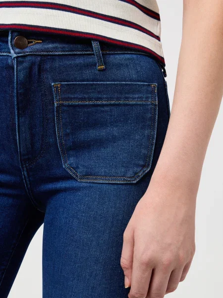 WRANGLER Jeans albastru alb