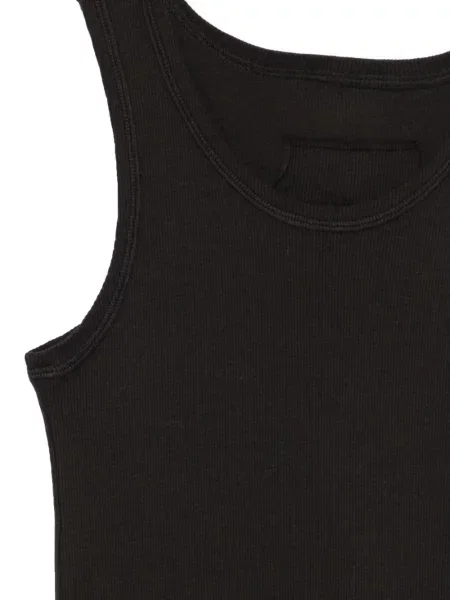 Briaunotas marškinėliai be rankovių Private 0204 pilka